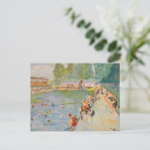 Chiswick Baths | Sir John Lavery Briefkaart (Staand voorkant)