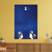 Chit Chat 2009 Canvas Afdruk (Insitu (Woonkamer))