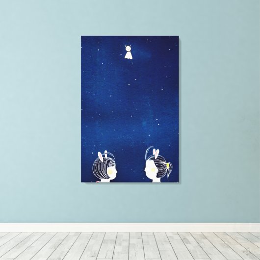 Chit Chat 2009 Canvas Afdruk (Insitu (Houten vloer))