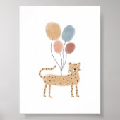 Chita de couleur boho avec affiche de ballons (Devant)