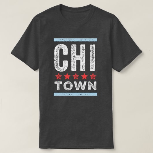Chitown Chicago City Flag T-shirt (Design voorkant)