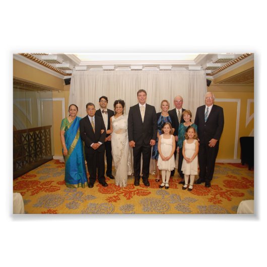 Chitra & Jeffrey: Wedding Foto Afdruk (Voorkant)