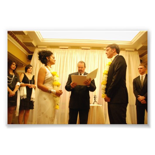 Chitra & Jeffrey: Wedding Foto Afdruk (Voorkant)