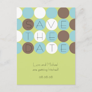 Chitron Dots Enregistrer la date Carte postale (pe