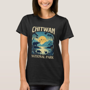 Chitwan National Park Nepal Reizen Natuur Lover T-shirt