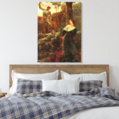 Chivalerie (door Frank Dicksee) Canvas Afdruk (Insitu (Slaapkamer))