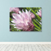 Chive Blossom Canvas Afdruk (Insitu (Houten vloer))