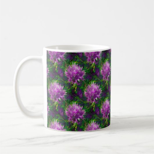 Chive Flower-Mok Koffiemok (Links)