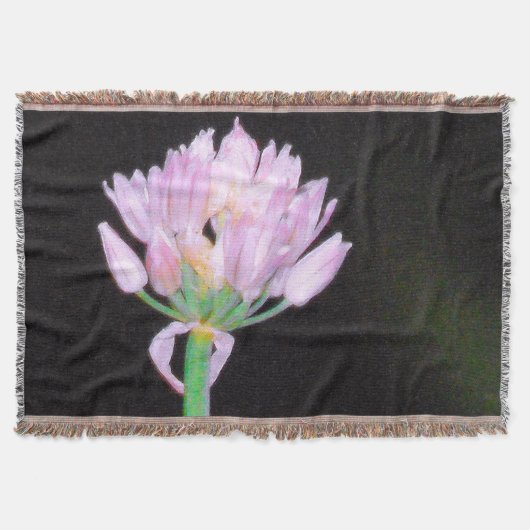 Chives Flower Deken (Voorkant)