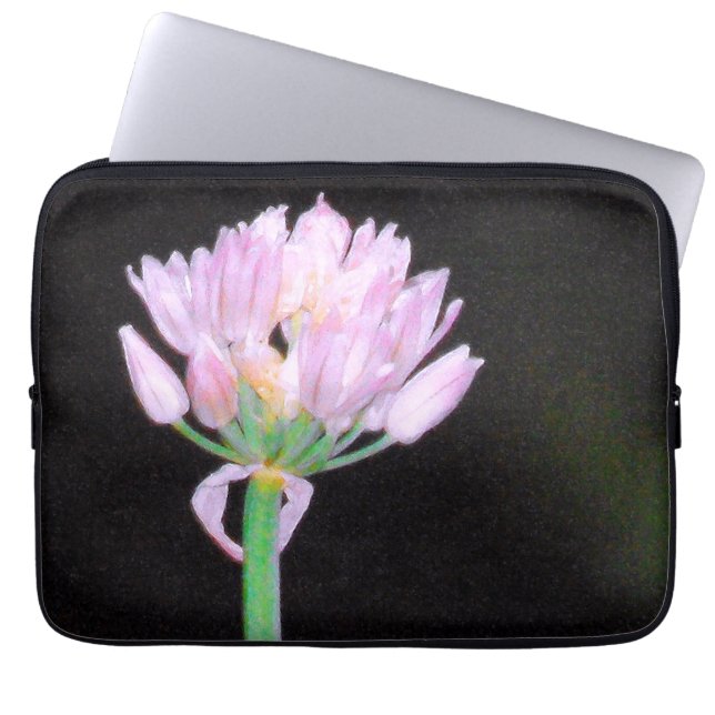 Chives Flower Laptop Sleeve (Voorkant)