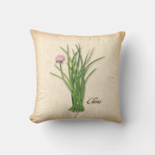 Chives Herb Pillow Kussen