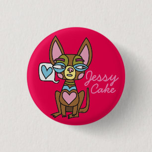 Chiwawa Jessy Cake Badge Ronde Button 3,2 Cm
