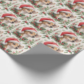 Chiweenie Christmas Wrapping Paper Cadeaupapier (Hoek)