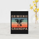  Chiweenie Dog Opa Gifts for Men Fun Gr Kaart (Gele Bloem)