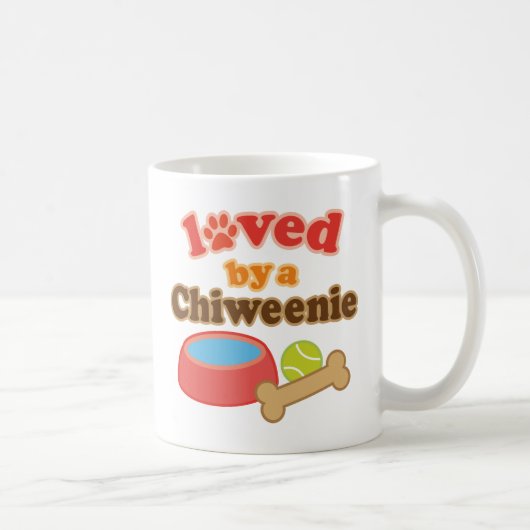 Chiweenie Hondenras Gift Koffiemok (Rechts)
