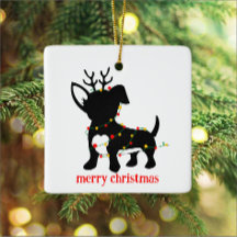 Chiweenie kerstverlichting