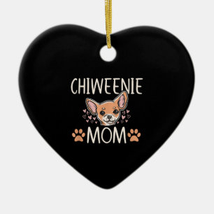 chiweenie mam chihuahua schattige hondenliefhebber keramisch ornament