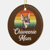 chiweenie mama chiweenie keramisch ornament (Links)