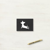 chiweenie yoga ness gift , chihuahua dachshund post-it® notes (Op bureau)