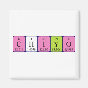 Chiyo Periodieke Naam Magnet Magneet