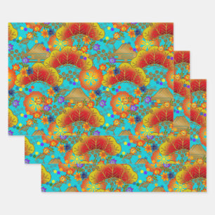 Chiyogami Yuzen Washi Style motif papier enveloppe