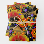 Chiyogami Yuzen Washi Style motif papier enveloppe (En situation)