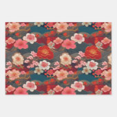 Chiyogami Yuzen Washi Style patroon Inpakpapier Vel (Voorkant 2)