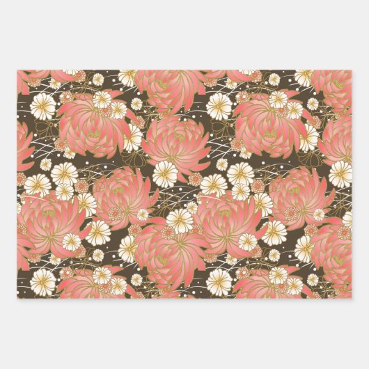 Chiyogami Yuzen Washi Style patroon Verpakkingspap Inpakpapier Vel (Voorkant)