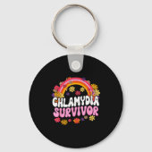 Chlamydia Survivor Funny Graphic Sleutelhanger (Voorkant)