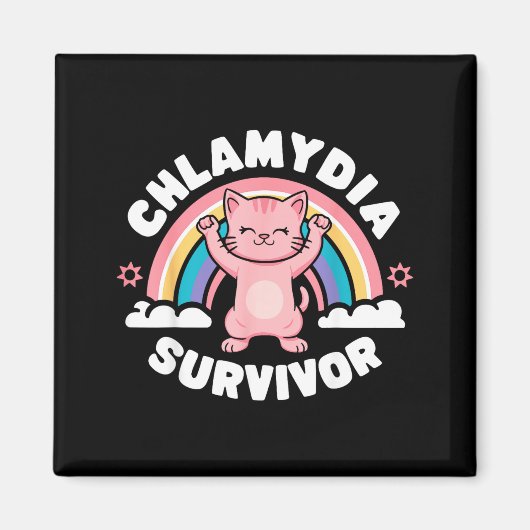 Chlamydia Survivor  Magneet (Voorkant)