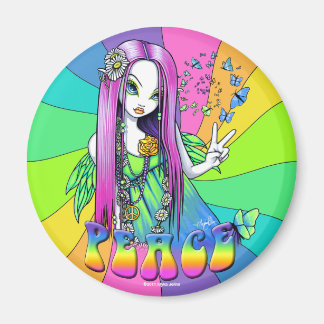 "Chloe" Arc-en-ciel Paix Hippie Aimant Fée