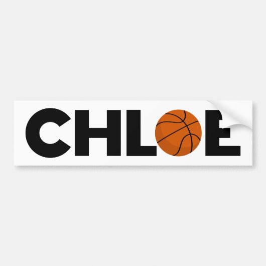 Chloe Basketball Bumpersticker (Voorkant)