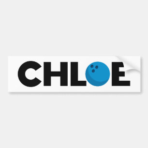 Chloe bowling bumper sticker