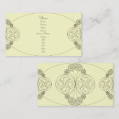 Chloe - Cream Visitekaartje (Voorkant / Achterkant)