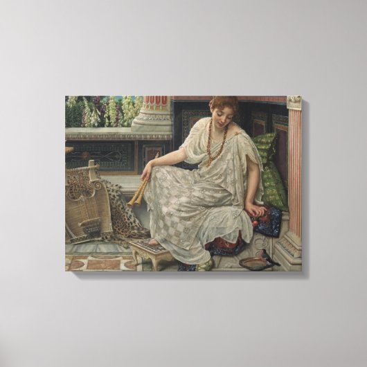 Chloe (door Edward Poynter) Canvas Afdruk (Voorkant)