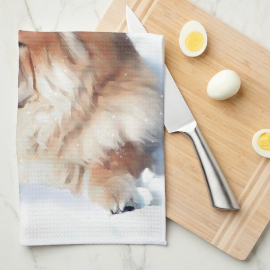 CHLOE heARTdog chow keukenhanddoek (Quarter Fold)