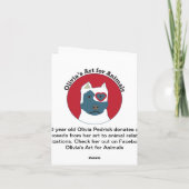 Chloe in de tuin kaart (Achterkant)