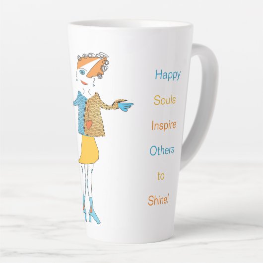 'CHLOE' Latte Mug (Angle droit)