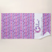 Chloe-naam betekent bloesdoedel strandhanddoek strandlaken (Voorkant)