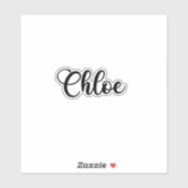 Chloe Name - Handgeschreven kalligrafie Sticker (Vel)