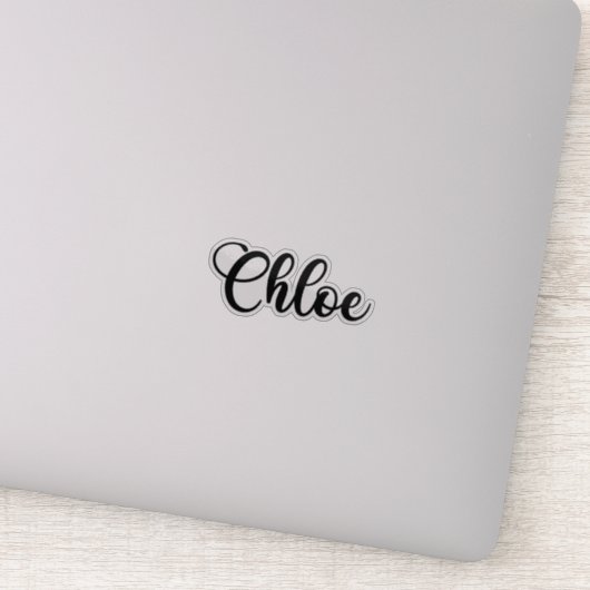 Chloe Name - Handgeschreven kalligrafie Sticker (Detail)