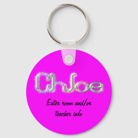 Chloe Name Tag Sleutelhanger (Voorkant)