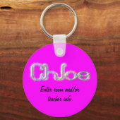 Chloe Name Tag Sleutelhanger (Voorkant)