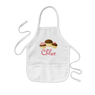 Chloe Personalized Cupcake Apron Kinder Schort