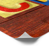 CHLOE Plaque de licence Lettres Nom Affiche (Coin)