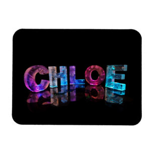 Chloe- Populaire Meisjes Namen in 3D Lights Magneet