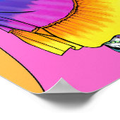 "Chloe" Rainbow Peace Hippie Fairy Poster (Hoek)