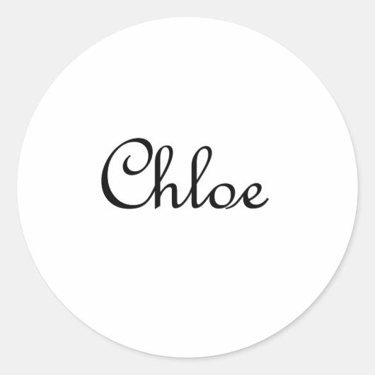 Chloe Ronde Sticker (Voorkant)