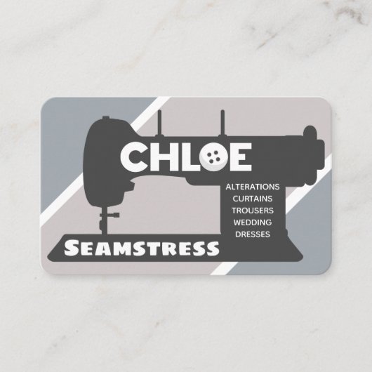 Chloe Seamstress Carte de visite (Devant)