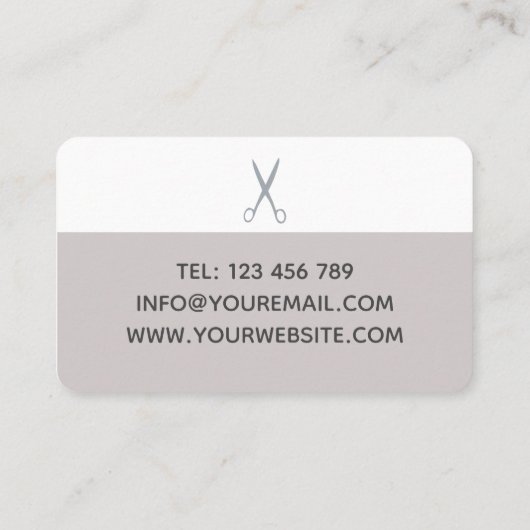 Chloe Seamstress Carte de visite (Dos)